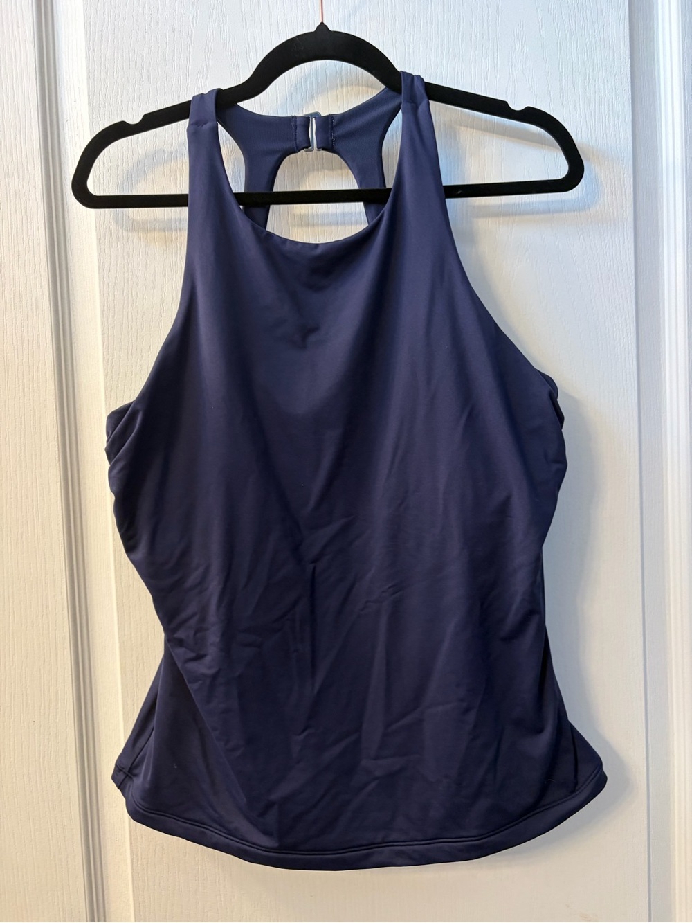 Athleta Maldives Navy High-Neck Racerback Tankini Top 40D/DD